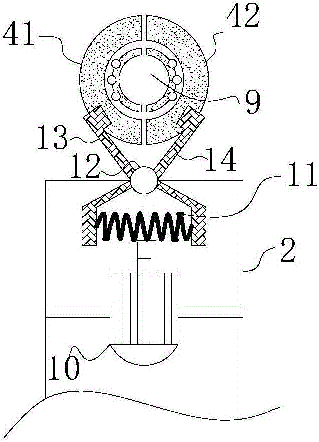 Work-piece clamping device of numerically-controlled brake camshaft grinding machine
