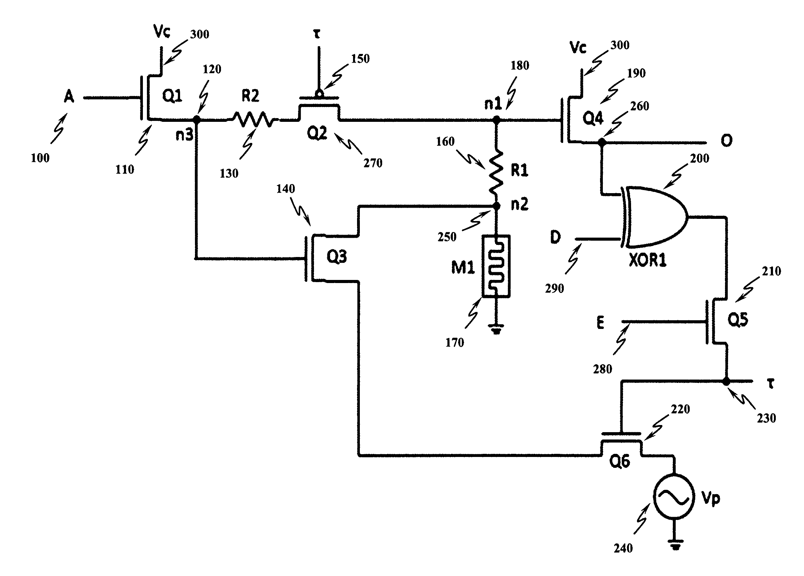Reconfigurable electronic circuit