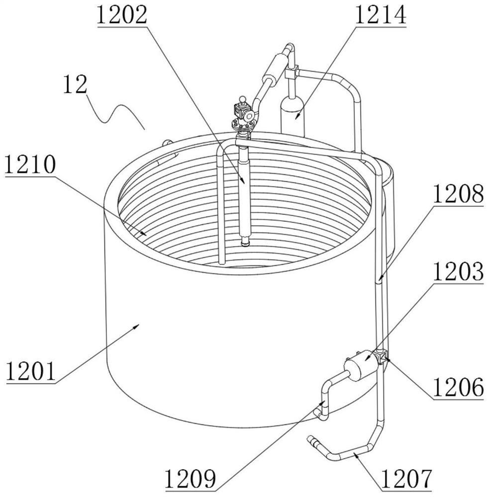 An ingot furnace with tail gas treatment function