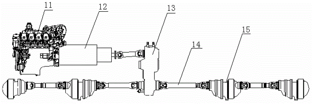 Automobile crane and driving system thereof