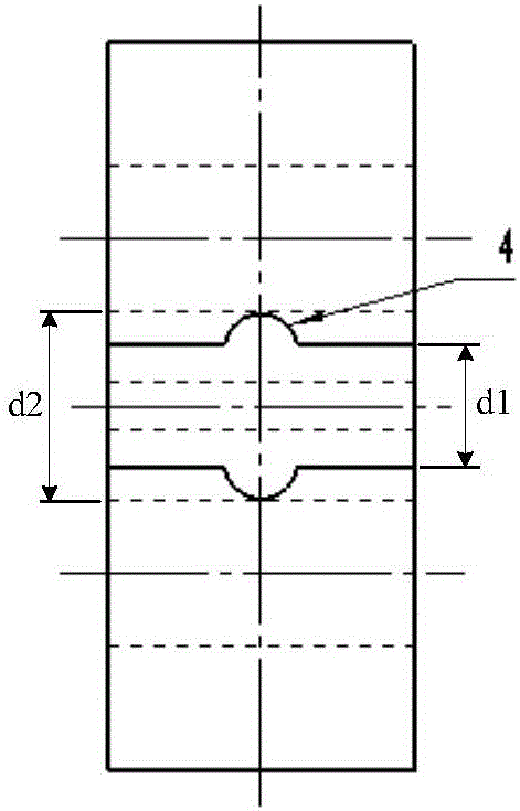 Sample for measuring high temperature fracture toughness and preparation method thereof