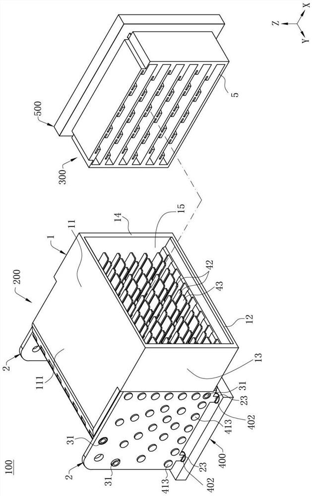 Electric connector combination and electric connector thereof