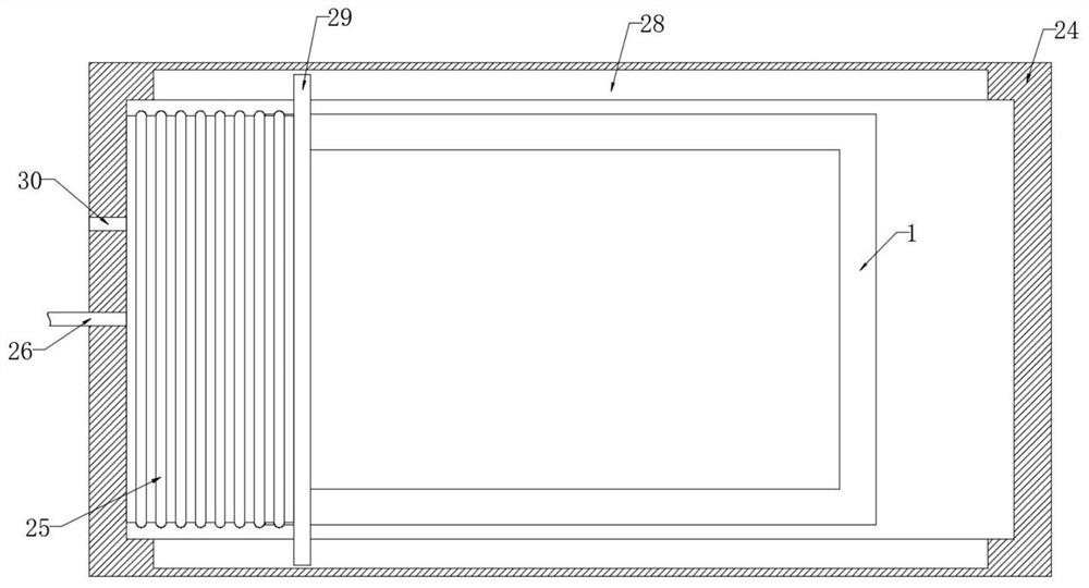 Cooling system of aerobic sewage treatment tank