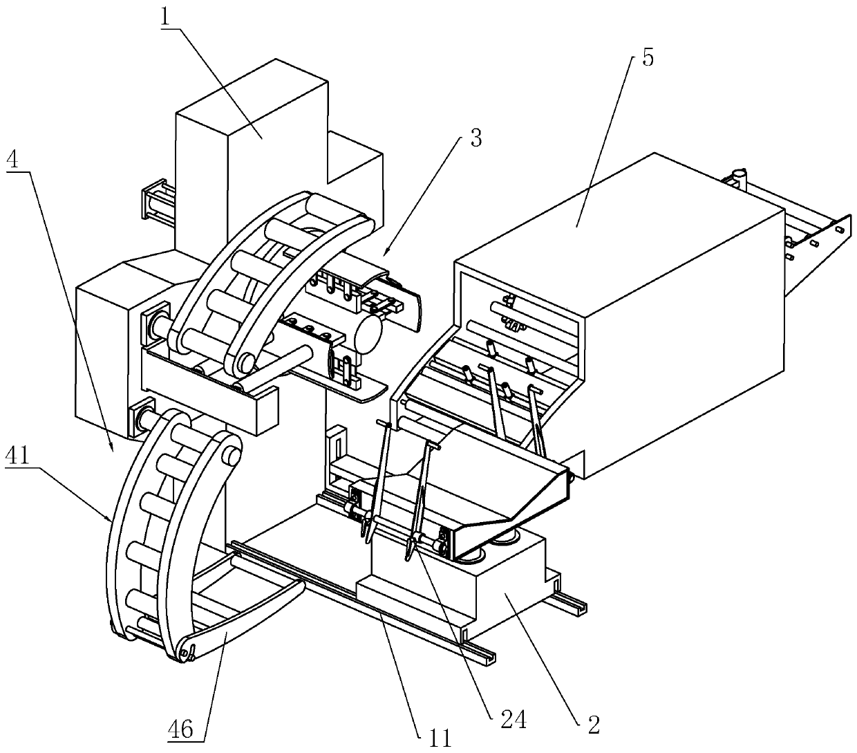 Steel coil feeding device