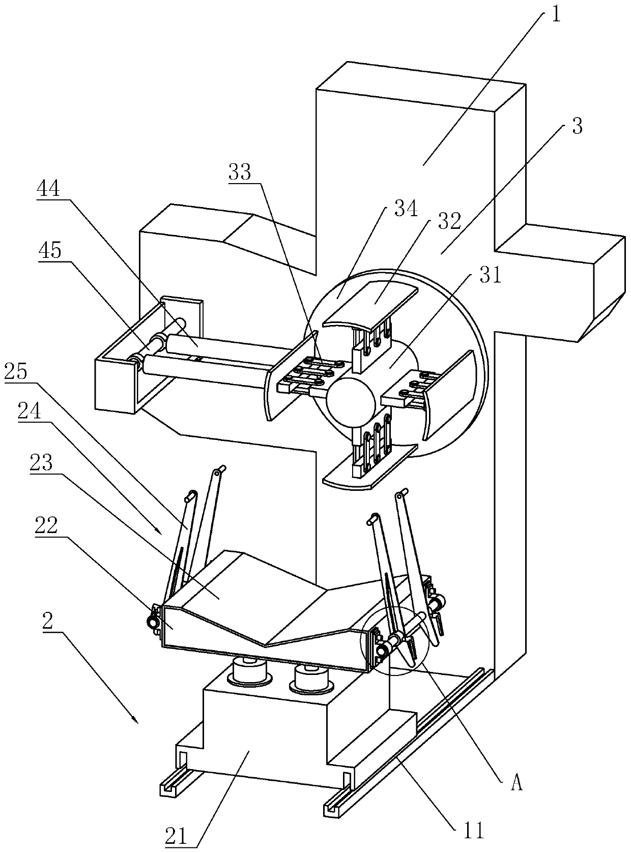 Steel coil feeding device