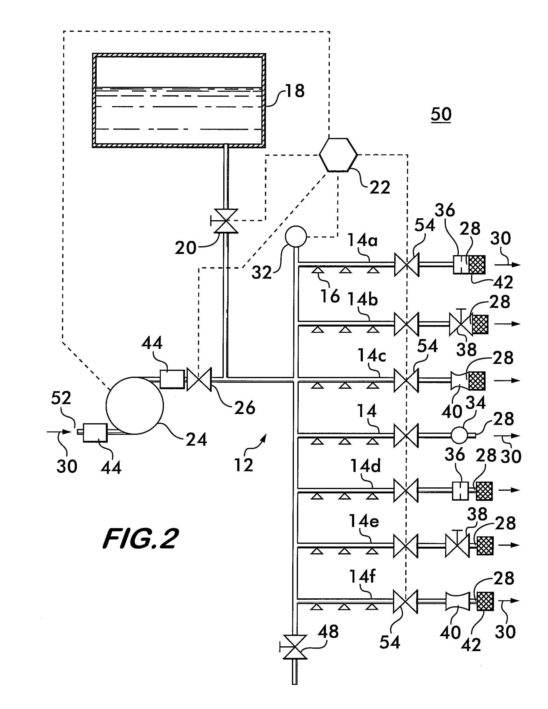Method and apparatus for drying sprinkler piping networks