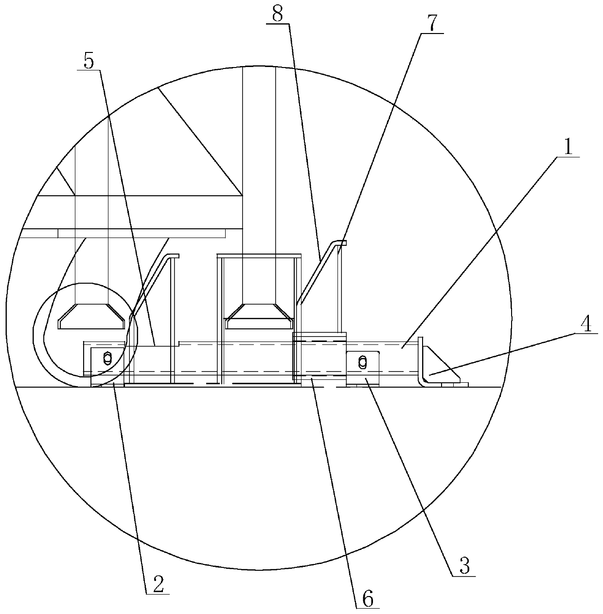 Adjustable ground guiding device