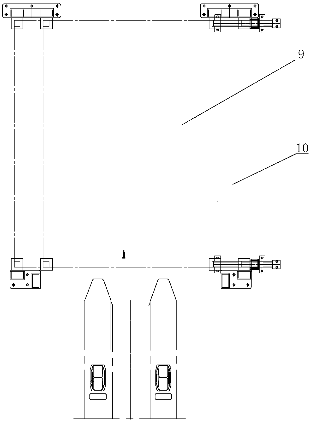 Adjustable ground guiding device