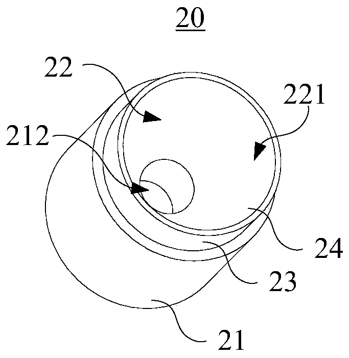 Gas concentration detection device with double channels, detection method and alarm device