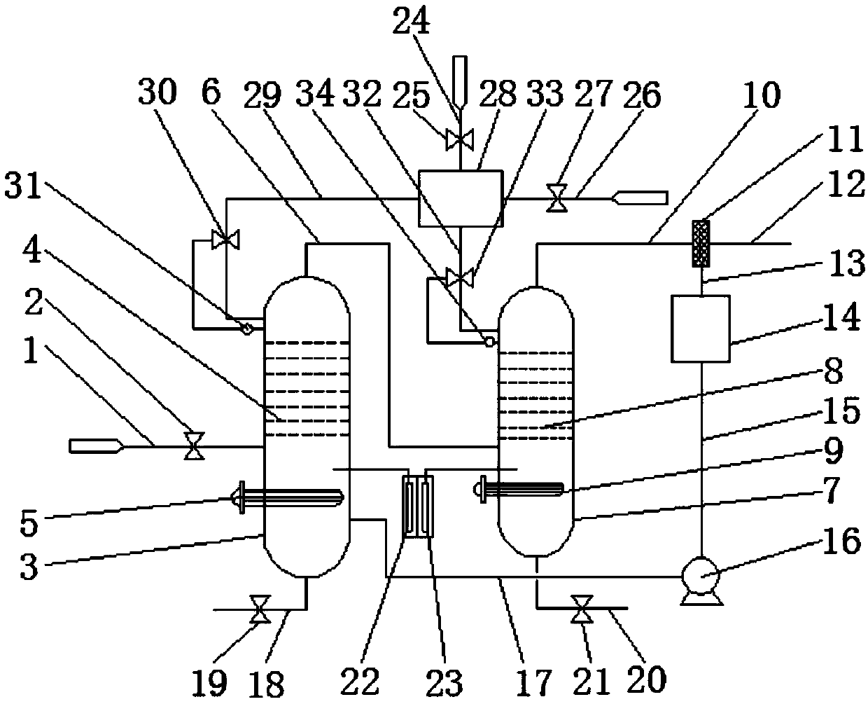 Chlorosilane and high polymer leakage cleaning system