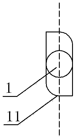 Heat expansion and cold contraction limiting rivet bolt and connecting structure