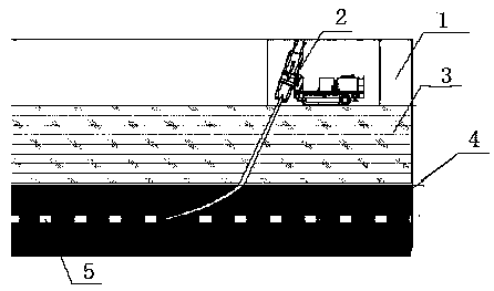 Process method for directional drilling, punching and tunneling protection of coal mine high-level roadway