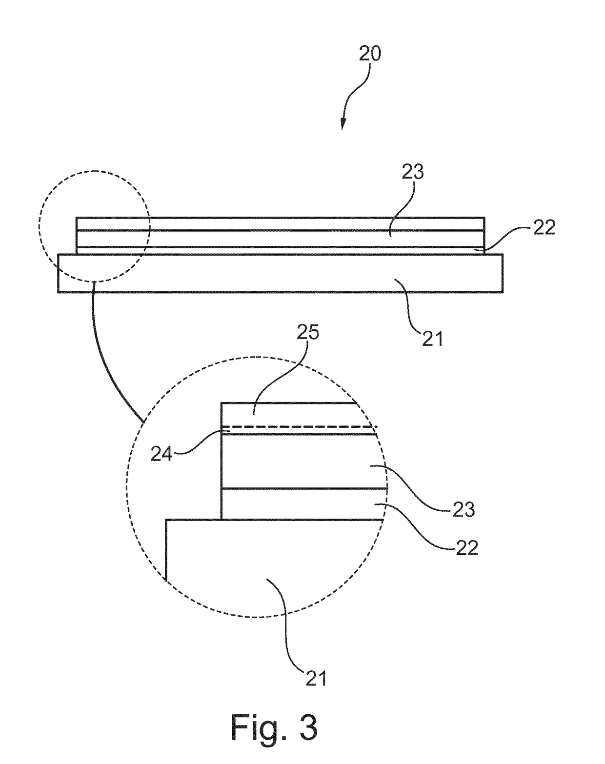 Method for depositing a target material onto a organic electrically functional material