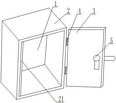 Electrical cabinet with fixed structure at the end of the wire slot