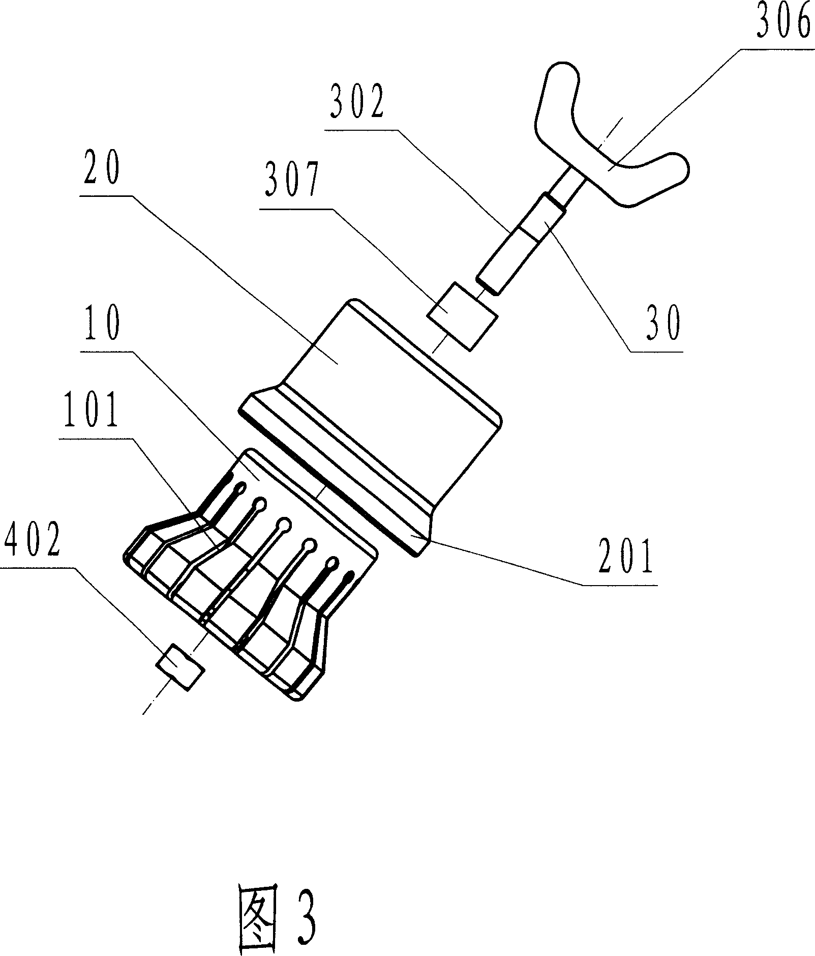 Circuit-breaker bundling type moveable contact special mounting tool