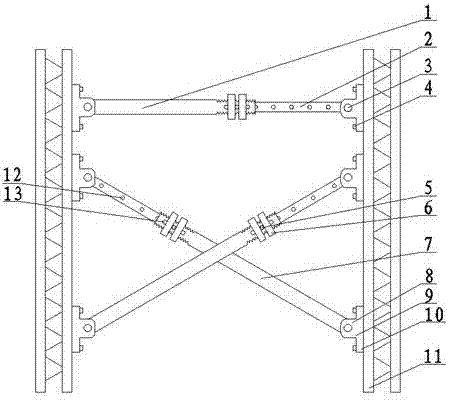 Utility tunnel prefabricated panel self-bearing support structure