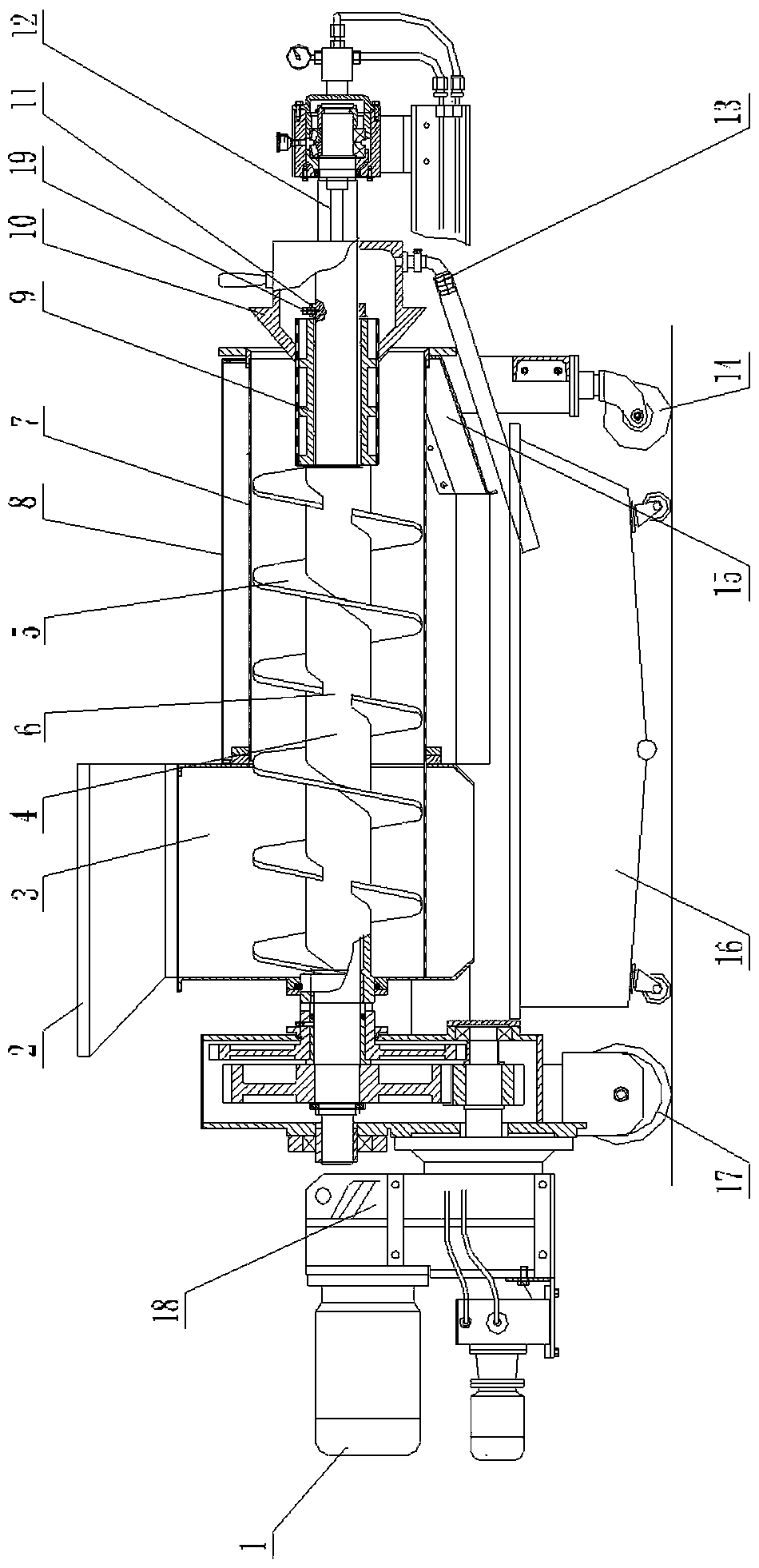 Single-screw conveyor