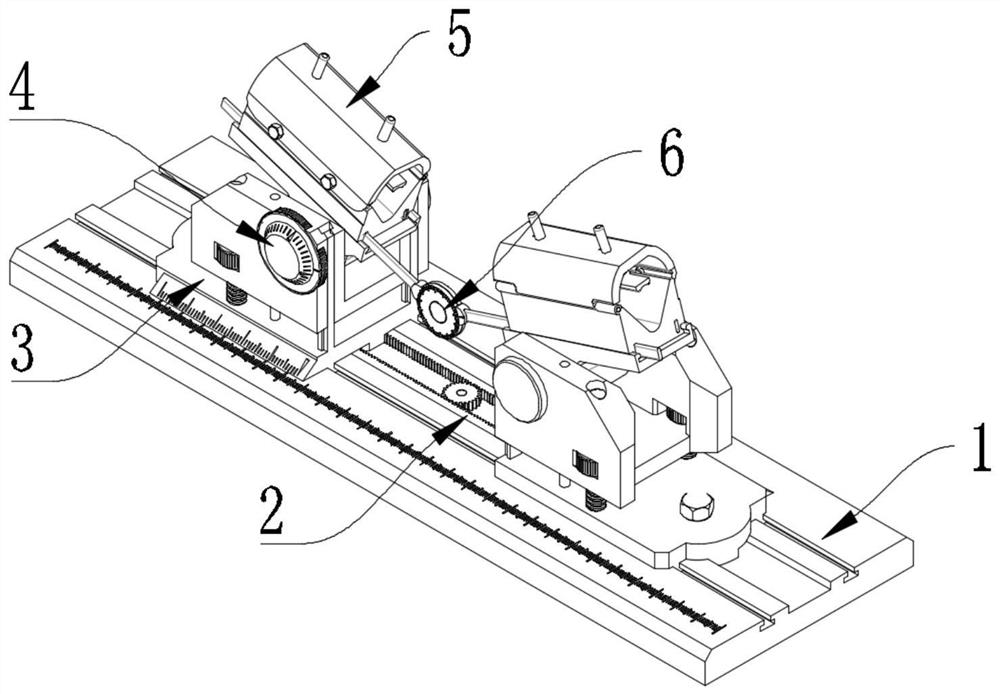 A steel bar bending strength testing device equipped with an automatic guiding mechanism