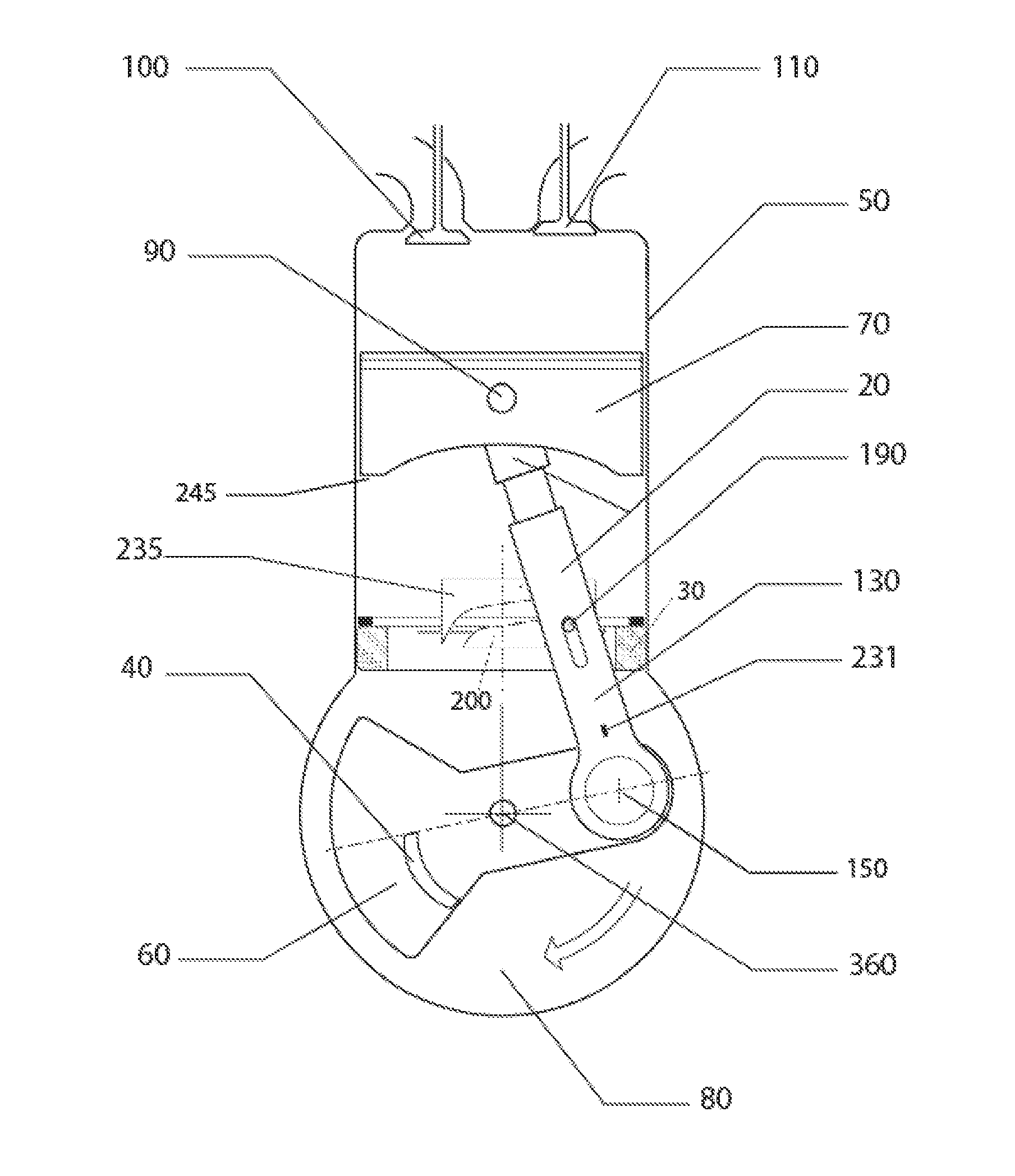 System for a mechanical conversion of an internal combustion   engine of 4 strokes into 8 strokes