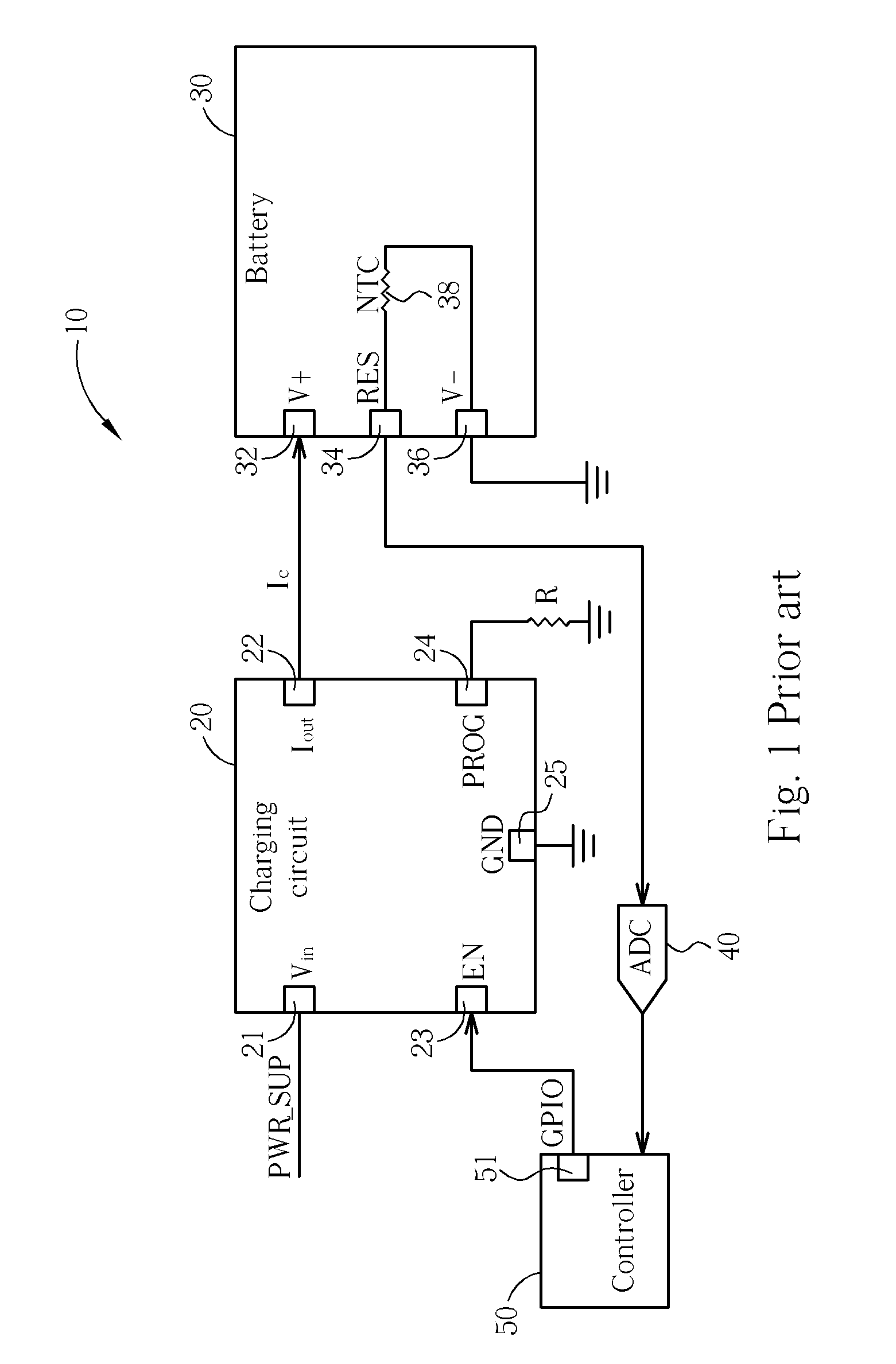 Battery charging system and related method for preventing overheating while charging