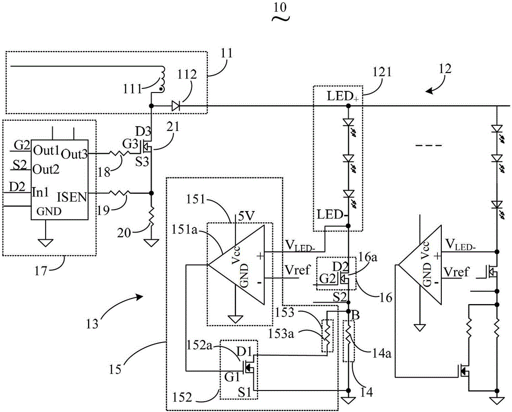 A kind of LED backlight system and display device