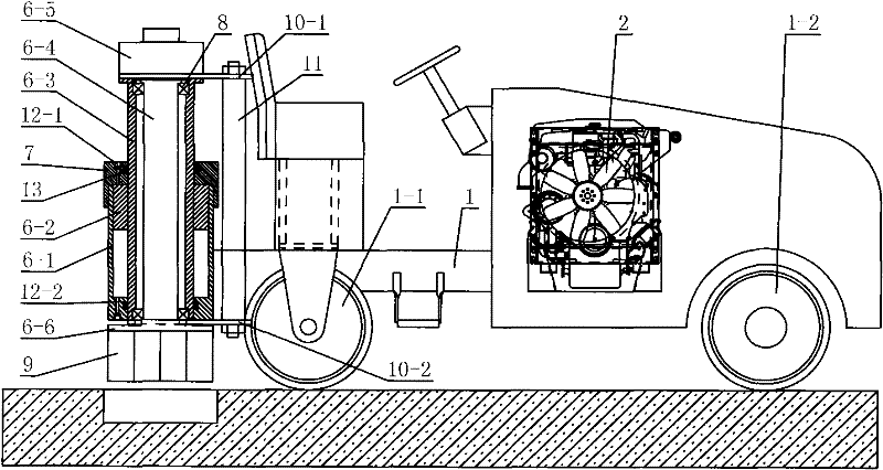 Device for milling round pit on asphalt pavement