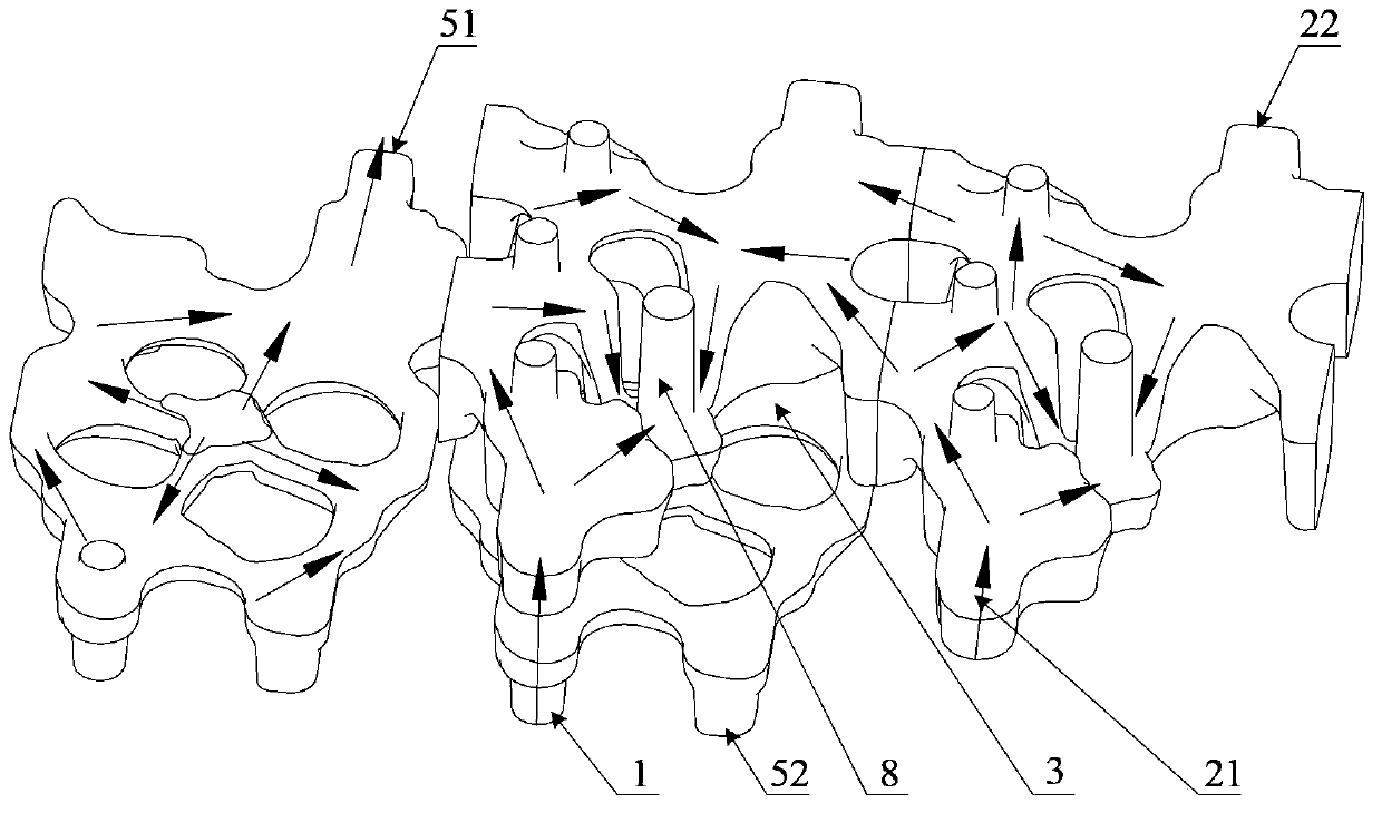 Water-cooled engine and cylinder cover thereof