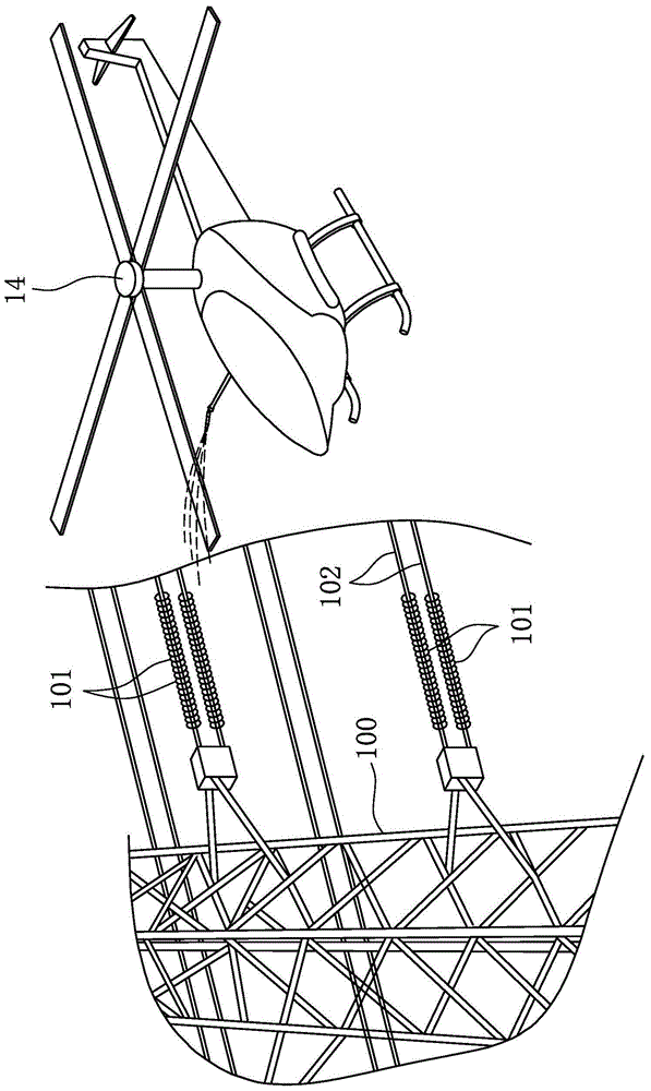 Cleaning device for insulation barriers of transmission towers