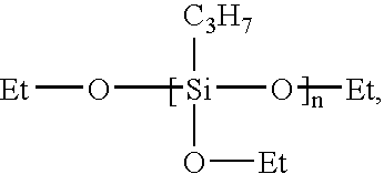 n-Propylethoxysiloxanes, their preparation and use