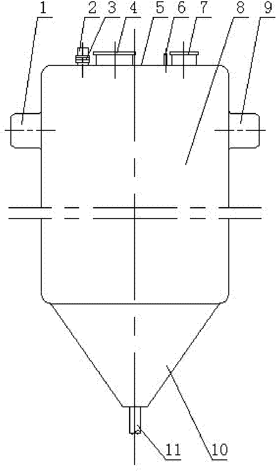 Prefabricated reaction tank for biological contact oxidation for sewage pretreatment