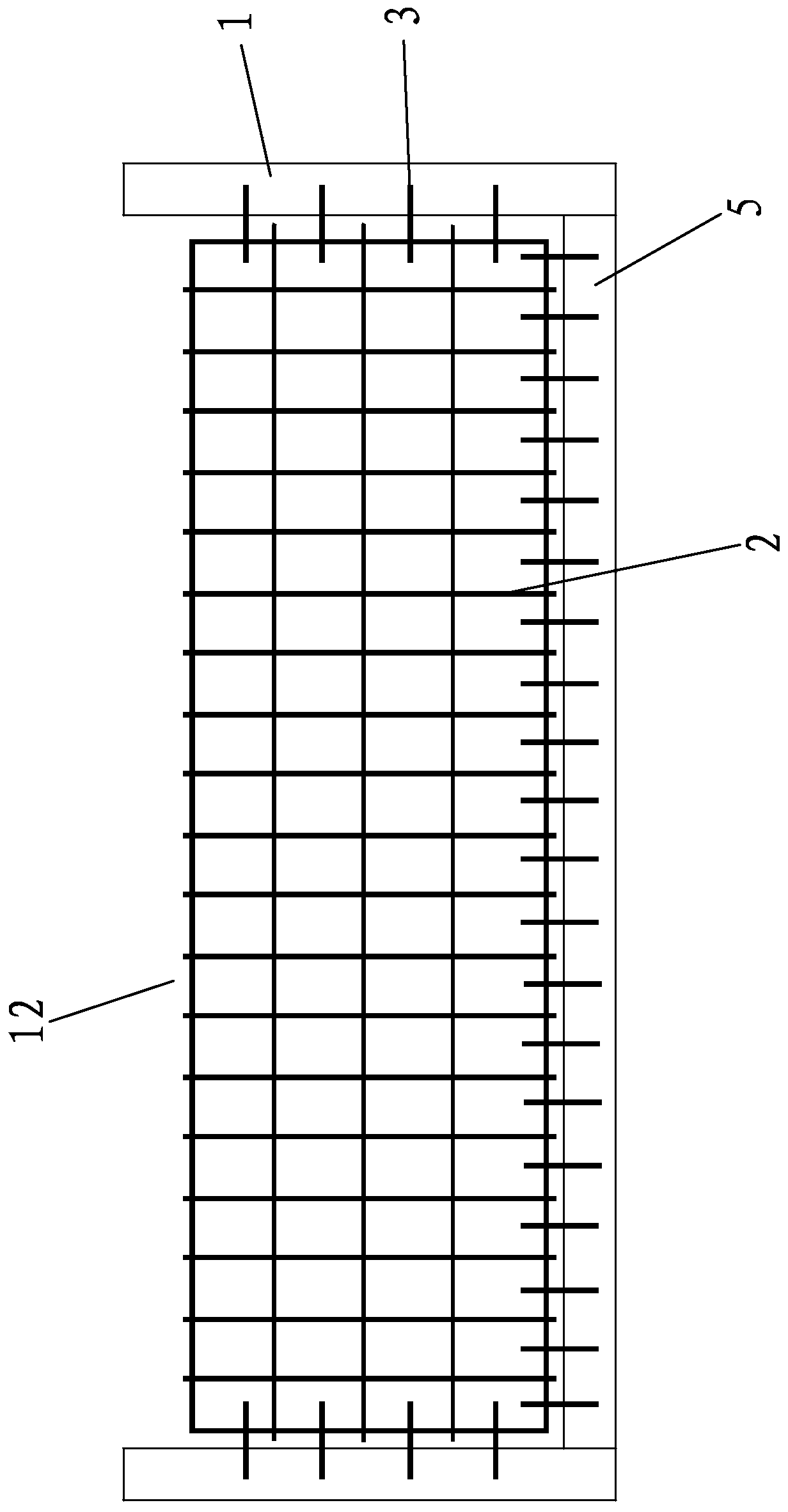 A construction method of imitation stone pillar combined with whole stone and reinforced concrete