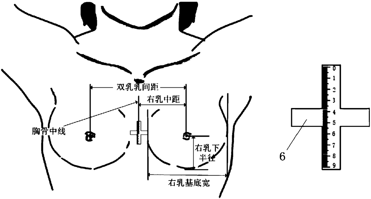 Mammary gland electrical impedance scanning imaging hand-held detection probe body surface positioning system and method