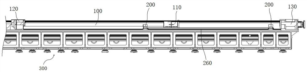 High-rigidity lead screw transmission and lathe bed system