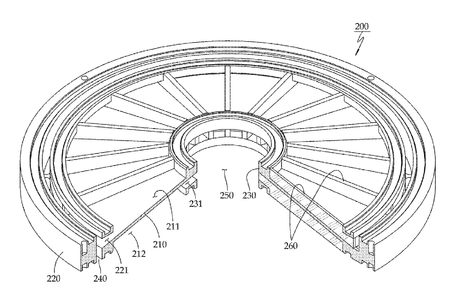 Circular filtering disc and filter device having the same