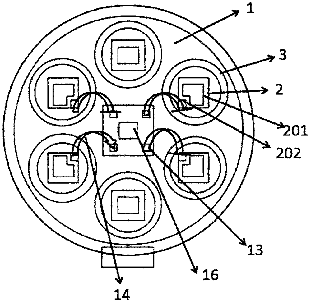 Power semiconductor chip packaging structure