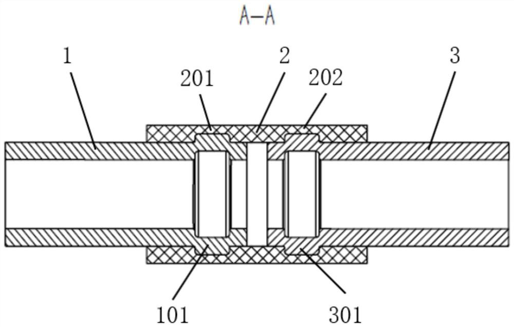 Shape memory composite material connecting device