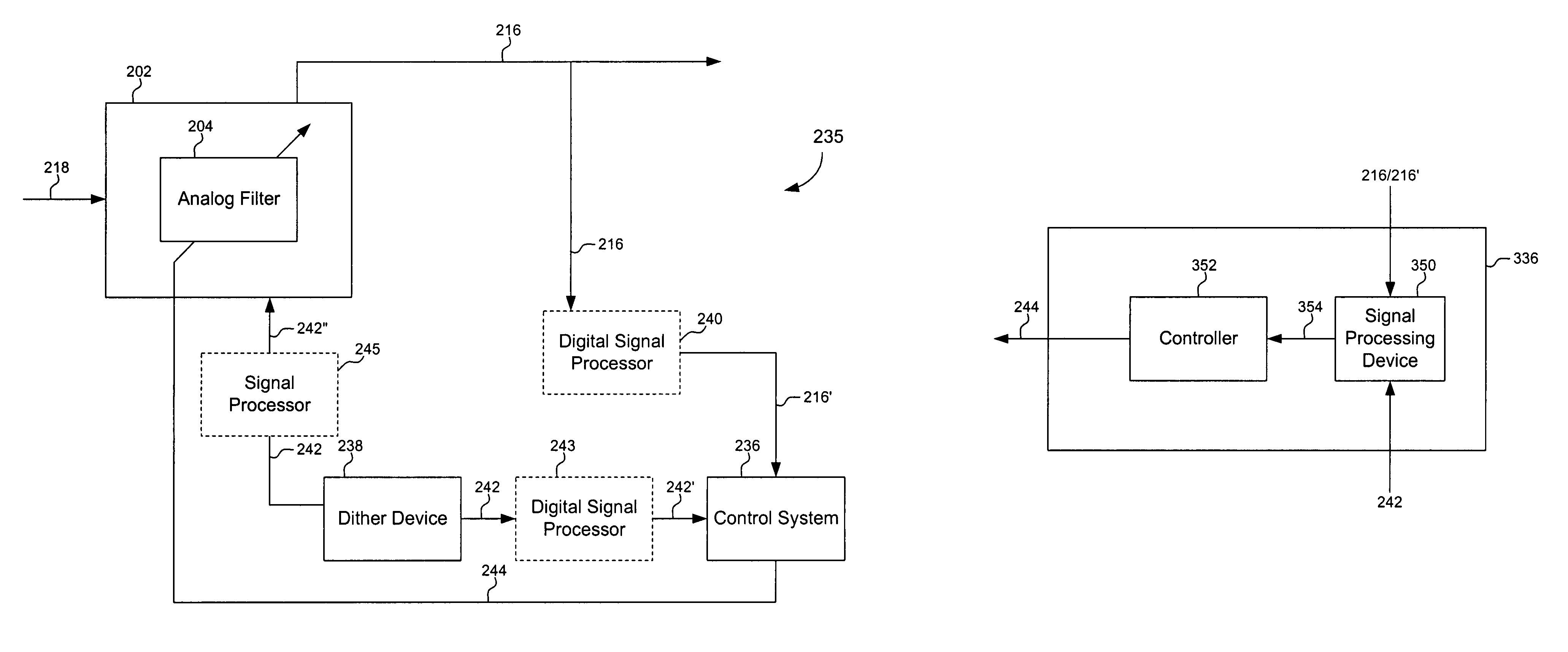 System and method using dither to tune a filter