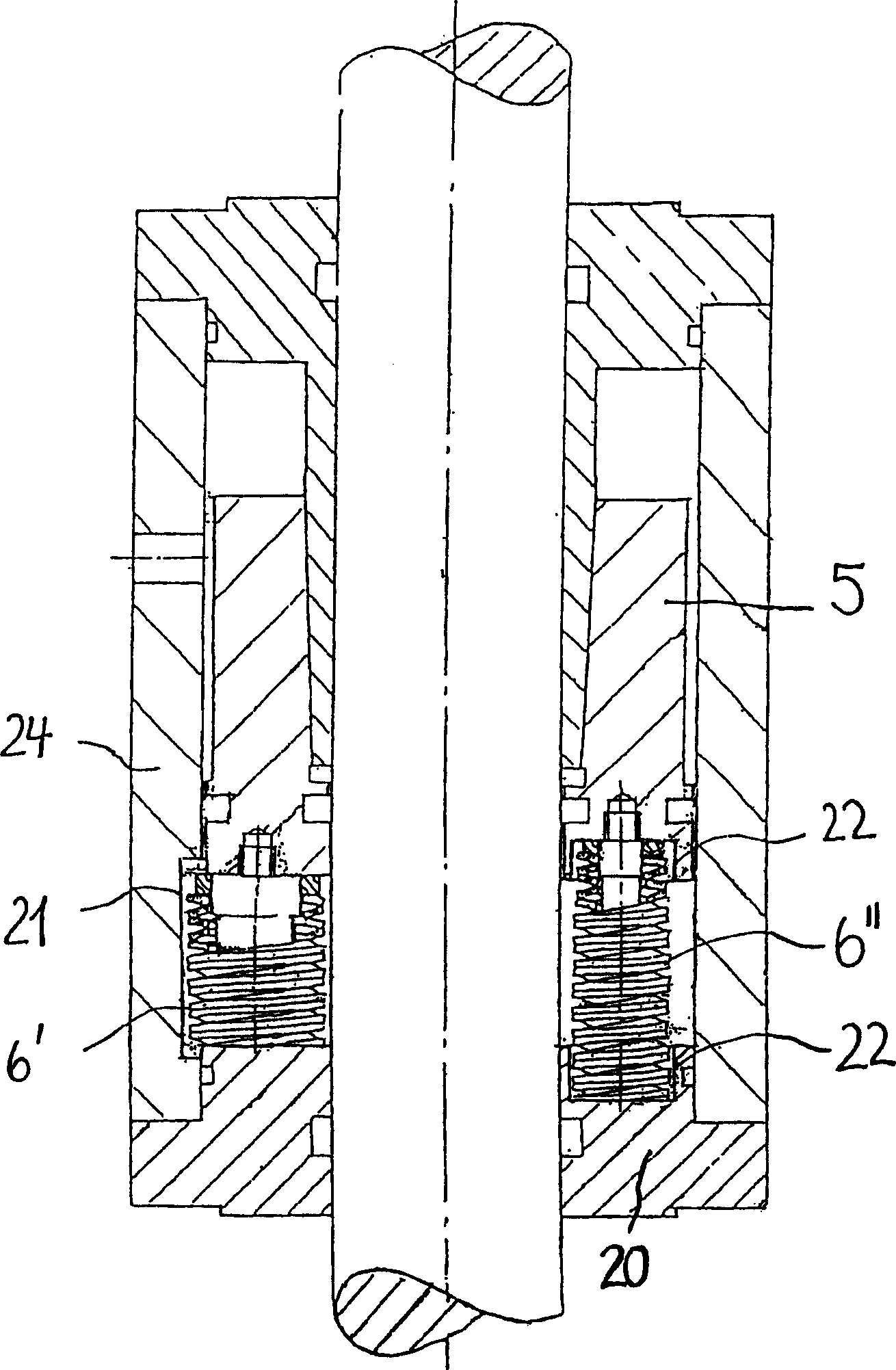 Clamping device and regulating unit