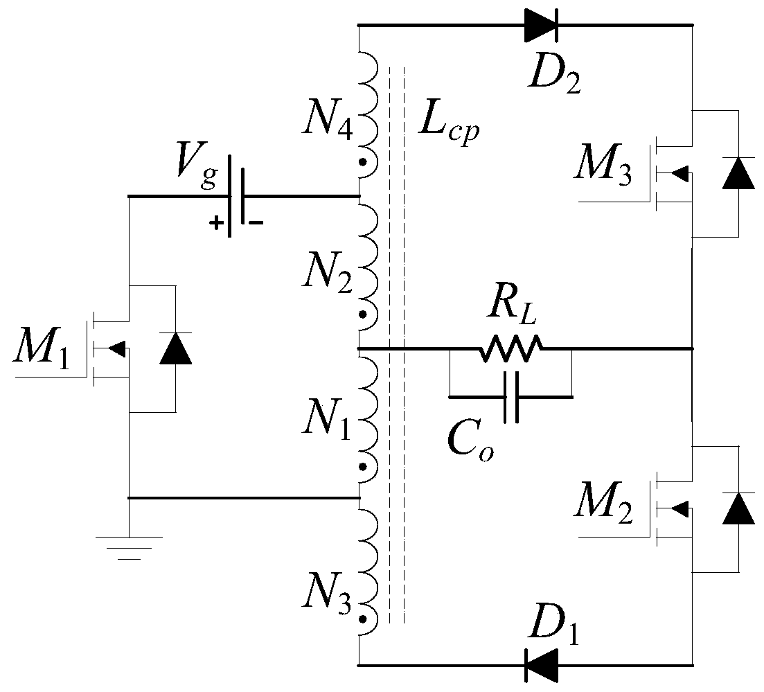 A single-core four-winding high-gain single-stage buck-boost inverter