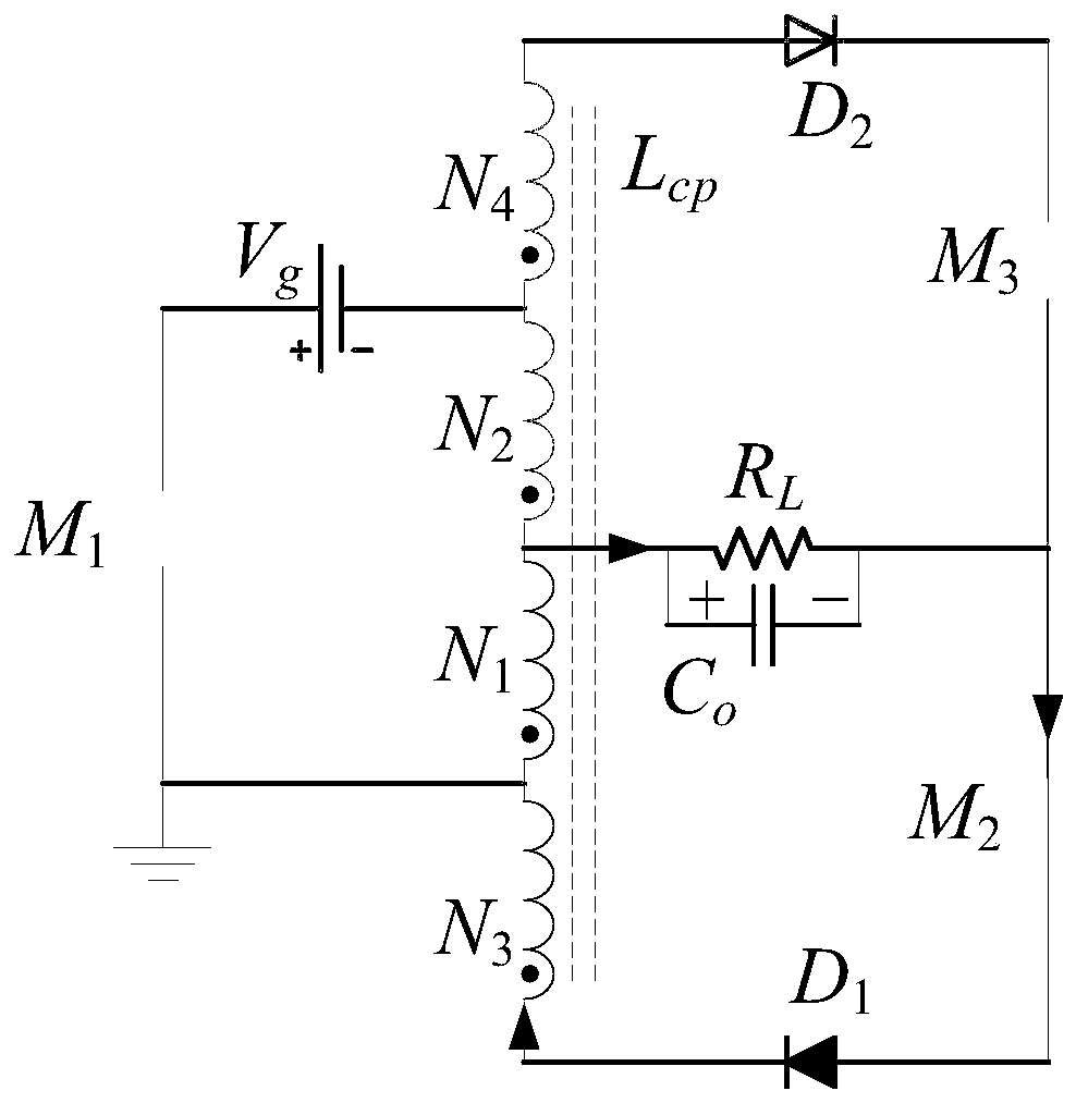 A single-core four-winding high-gain single-stage buck-boost inverter