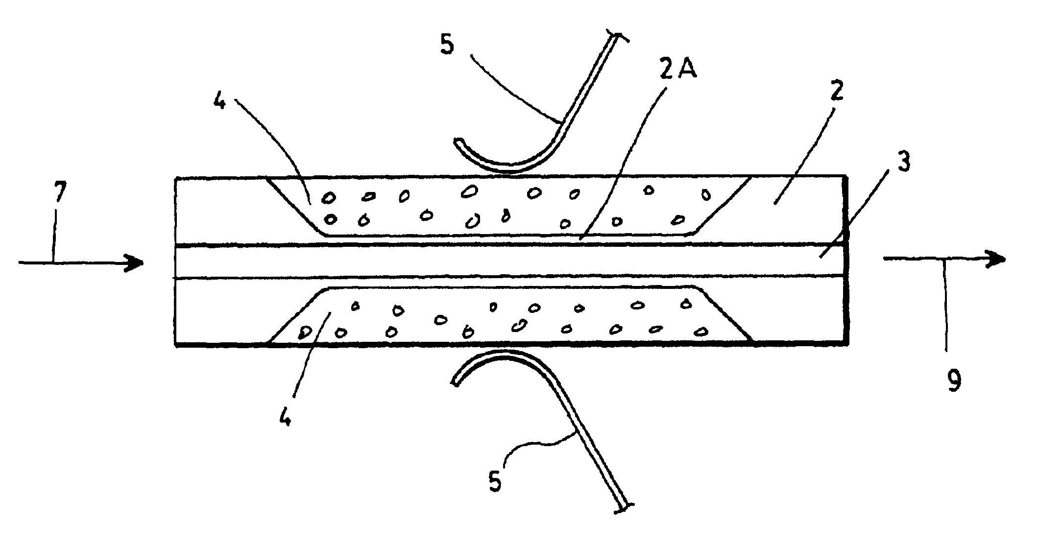 Microporous glass waveguides doped with selected materials