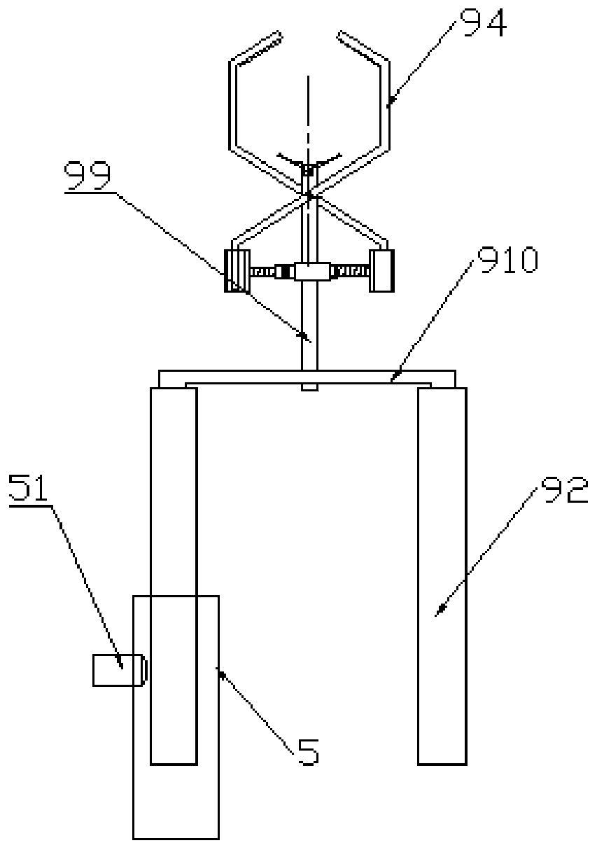 Clamp-type pole clamp, clamp-type pole frame and clamp-type multi-point fixed high-altitude insulation work platform