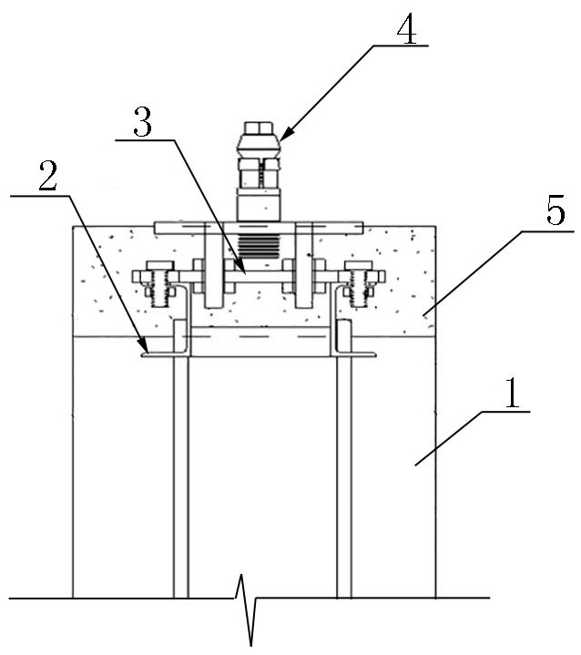 Adjustable foundation structure of modular building and construction method of adjustable foundation structure