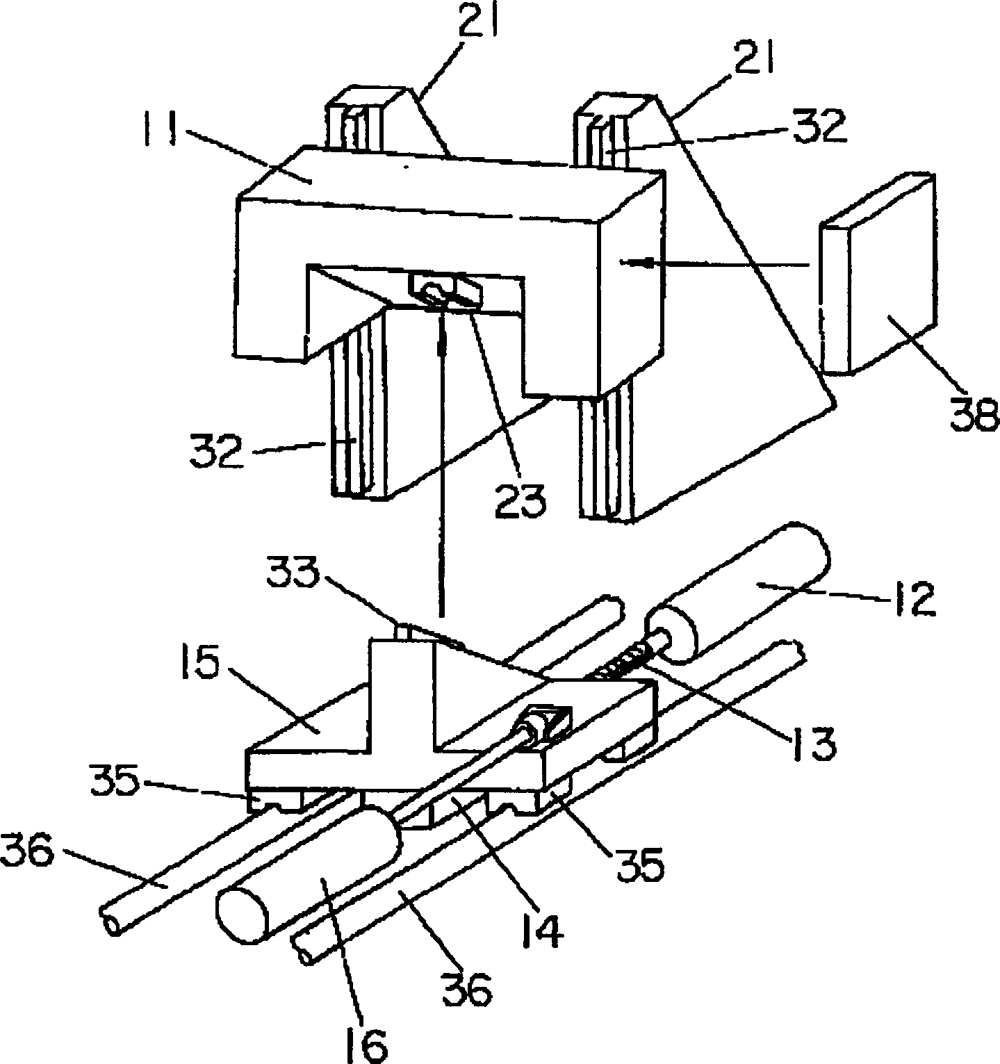 Working table device for table type applicator