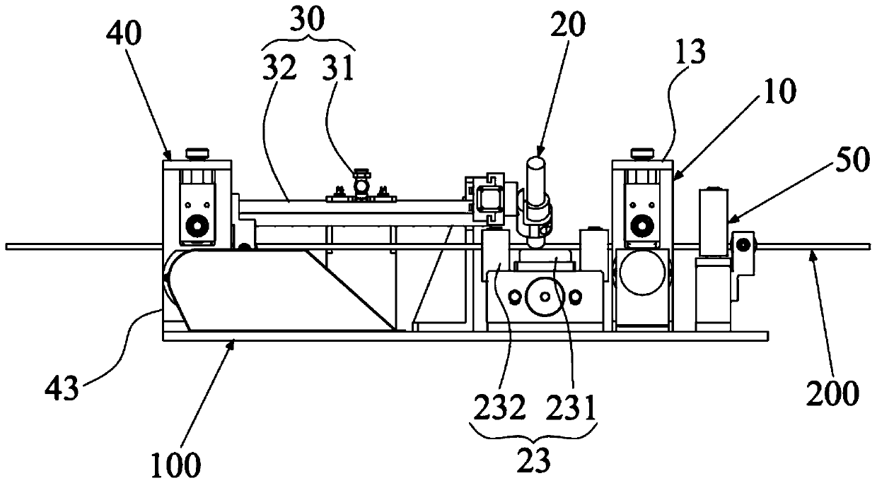 Code inkjet printing device for pipe or wire