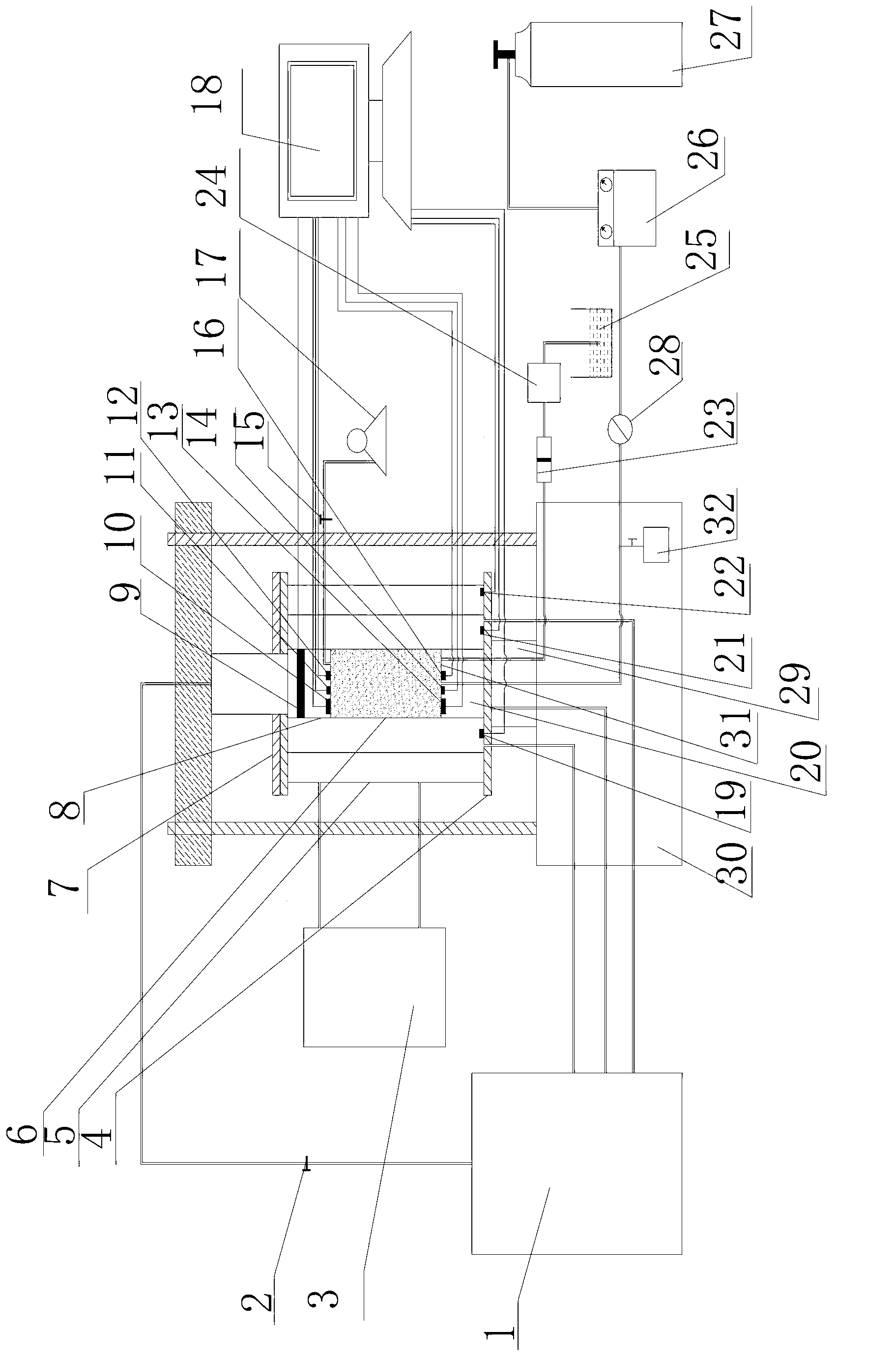 Natural gas hydrate deposit dynamic triaxial mechanic-acoustic-electrical synchronous test experimental device and method