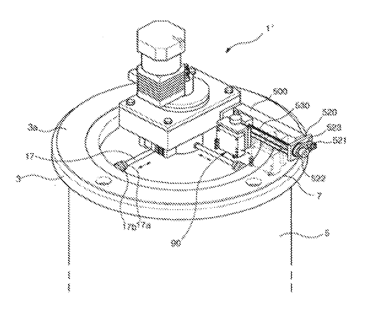 Automatic flange surface machining apparatus