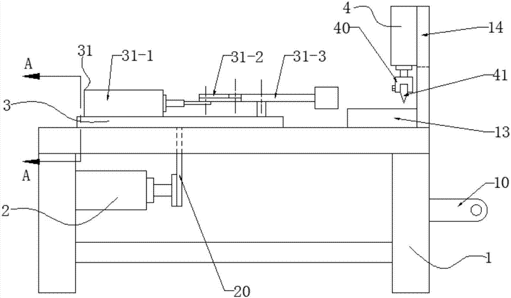 Wire harness drawing and pulling shear device