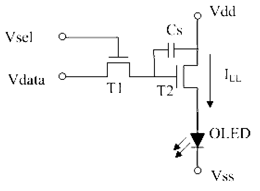 OLED (Organic Light Emitting Diode) pixel structure and display device