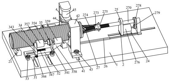 A kind of metal bellows outer wall rust removal and grinding machine